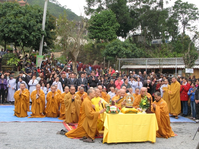  Chùa Cái Bầu- TVTL Giác Tâm tổ chức lễ hoàn công giai đoạn II ( 2009-2011)